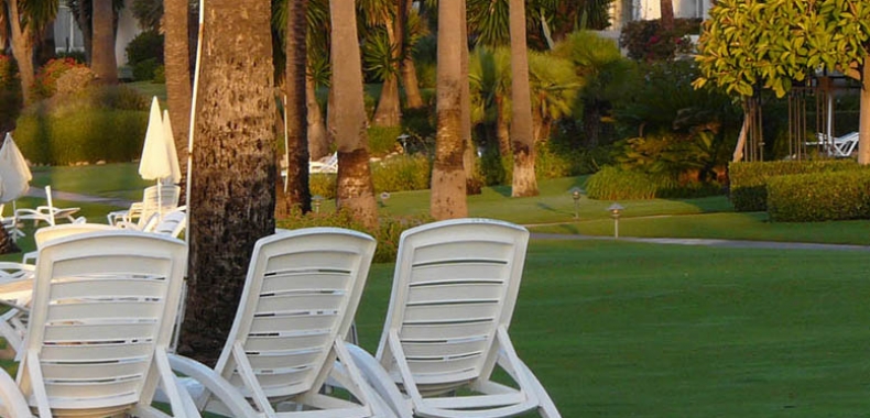 Location map of sunbeds